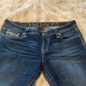 Rock Revival Women's Dark Blue Boot Cut Jeans